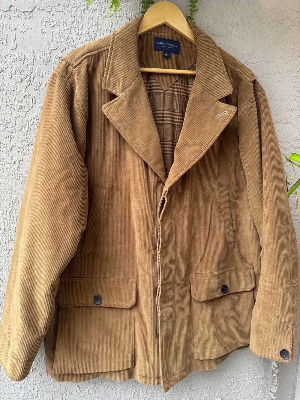Daniel Cremieux Collection Brown Corduroy Field Jacket